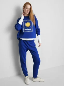 Lässiges Sweatshirt aus Baumwollmischung mit Print