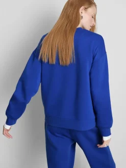 Lässiges Sweatshirt aus Baumwollmischung mit Print