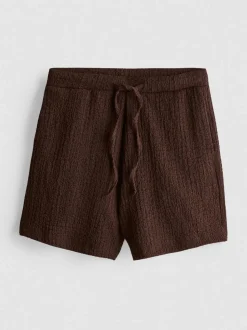 Lässige strukturierte Shorts