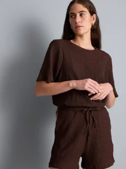 Lässige strukturierte Shorts