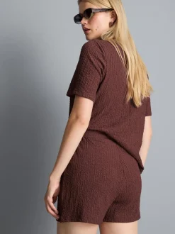 Lässige strukturierte Shorts