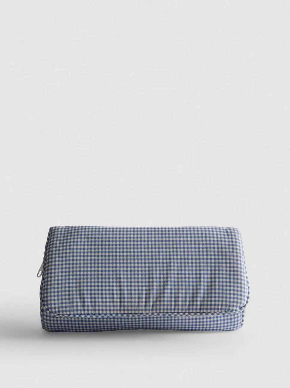 Make-up-Tasche aus Canvas mit Vichy-Karos