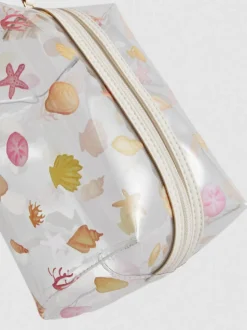 Make-up-Tasche mit Muschelmuster