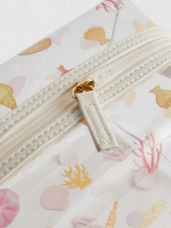 Make-up-Tasche mit Muschelmuster