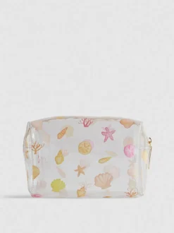 Make-up-Tasche mit Muschelmuster