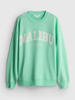 „Malibu“ Oversized-Sweatshirt mit hohem Baumwollanteil