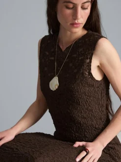 Maxikleid mit Stretchanteil und Spitze