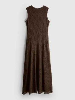 Maxikleid mit Stretchanteil und Spitze