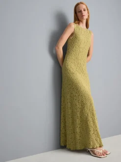 Maxikleid mit Stretchanteil und Spitze