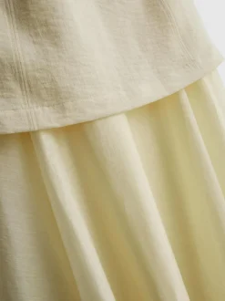 Mehrlagiges „The Edit“ Midikleid mit Schößchen