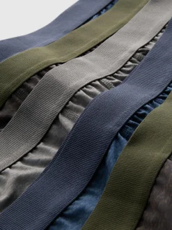 Melierte Boxershorts mit elastischem Bund, 5er-Pack