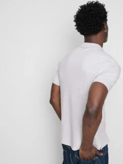 Meliertes Poloshirt