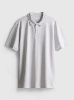 Meliertes Poloshirt