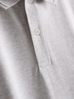 Meliertes Poloshirt