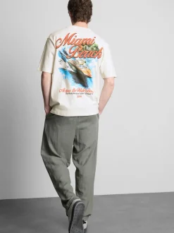 „Miami Beach“ T-Shirt mit Grafik