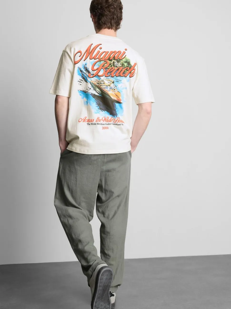 „Miami Beach“ T-Shirt mit Grafik