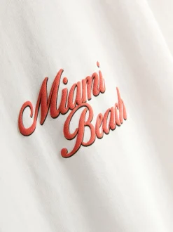 „Miami Beach“ T-Shirt mit Grafik