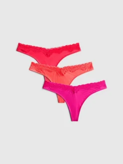 Miami-Tangas aus Mikrofaser, 3er-Pack