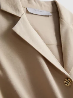 Midi-Blusenkleid mit Gürtel
