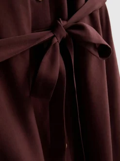 Midi-Blusenkleid mit Gürtel