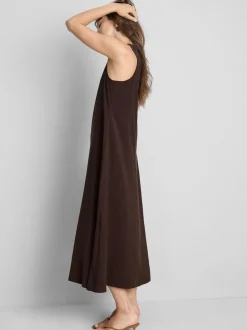 Midikleid in Säulenform