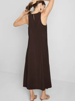 Midikleid in Säulenform
