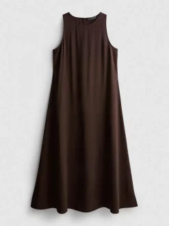 Midikleid in Säulenform