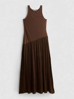 Midikleid mit tiefer Taille