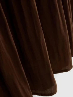 Midikleid mit tiefer Taille