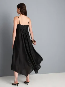 Midikleid mit Zipfelsaum