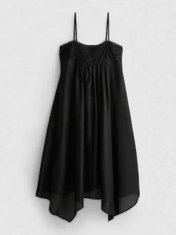 Midikleid mit Zipfelsaum