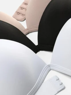 Mikrofaser-BHs ohne Bügel, 3er-Pack