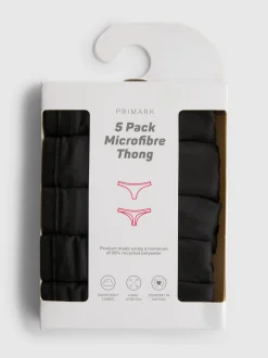 Mikrofaser-Tangas, 5er-Pack