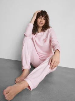 Mikrofleece-Schlafanzug mit Sweatshirt