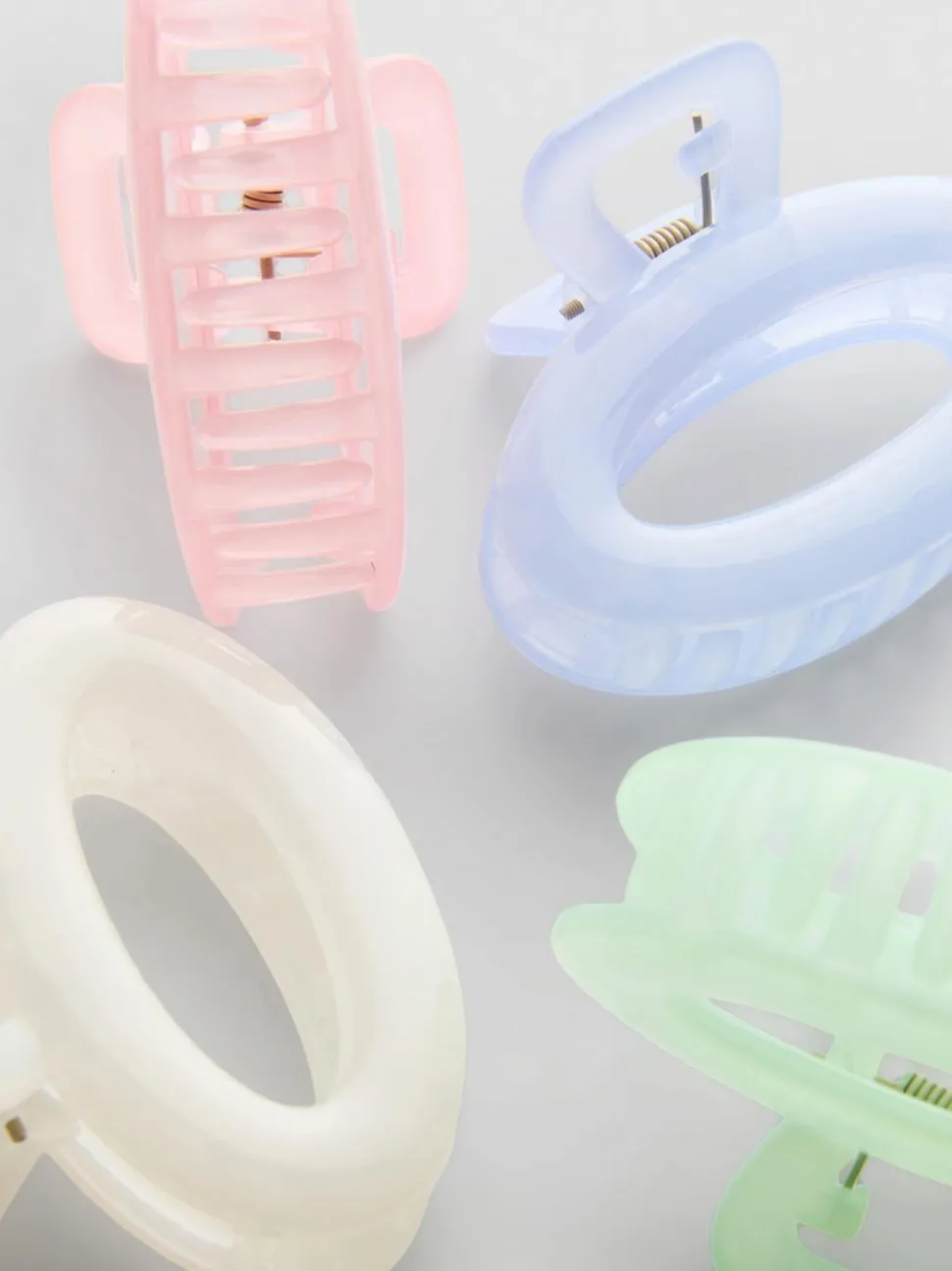 Mini-Haarklammern aus Kunststoff, 4er-Pack