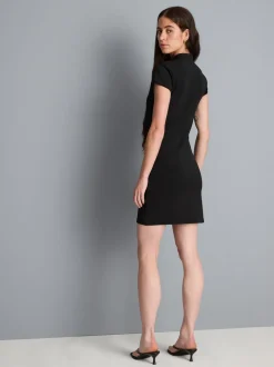 Minikleid mit Stehkragen