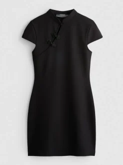 Minikleid mit Stehkragen