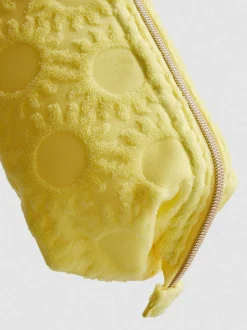 Mini-Make-up-Tasche aus Frottee mit Sonnenmuster