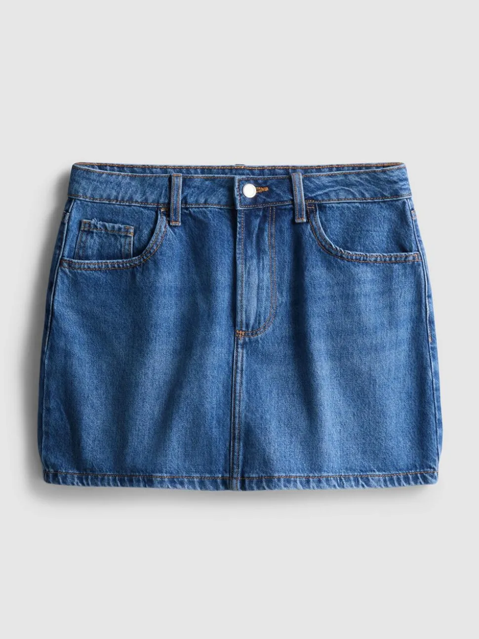 Minirock aus Baumwoll-Denim