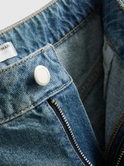 Minishorts aus Baumwoll-Denim
