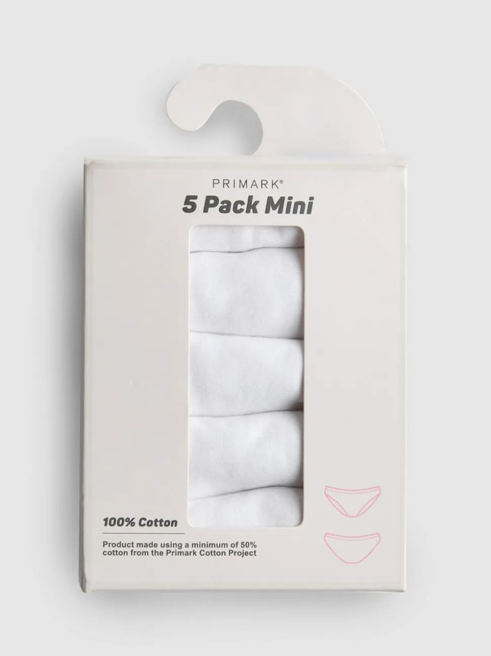 Minislips aus reiner Baumwolle, 5er-Pack