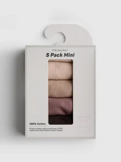 Minislips aus reiner Baumwolle, 5er-Pack