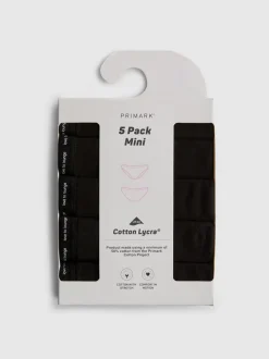 Mini-Slips mit hohem Baumwollanteil, 5er-Pack