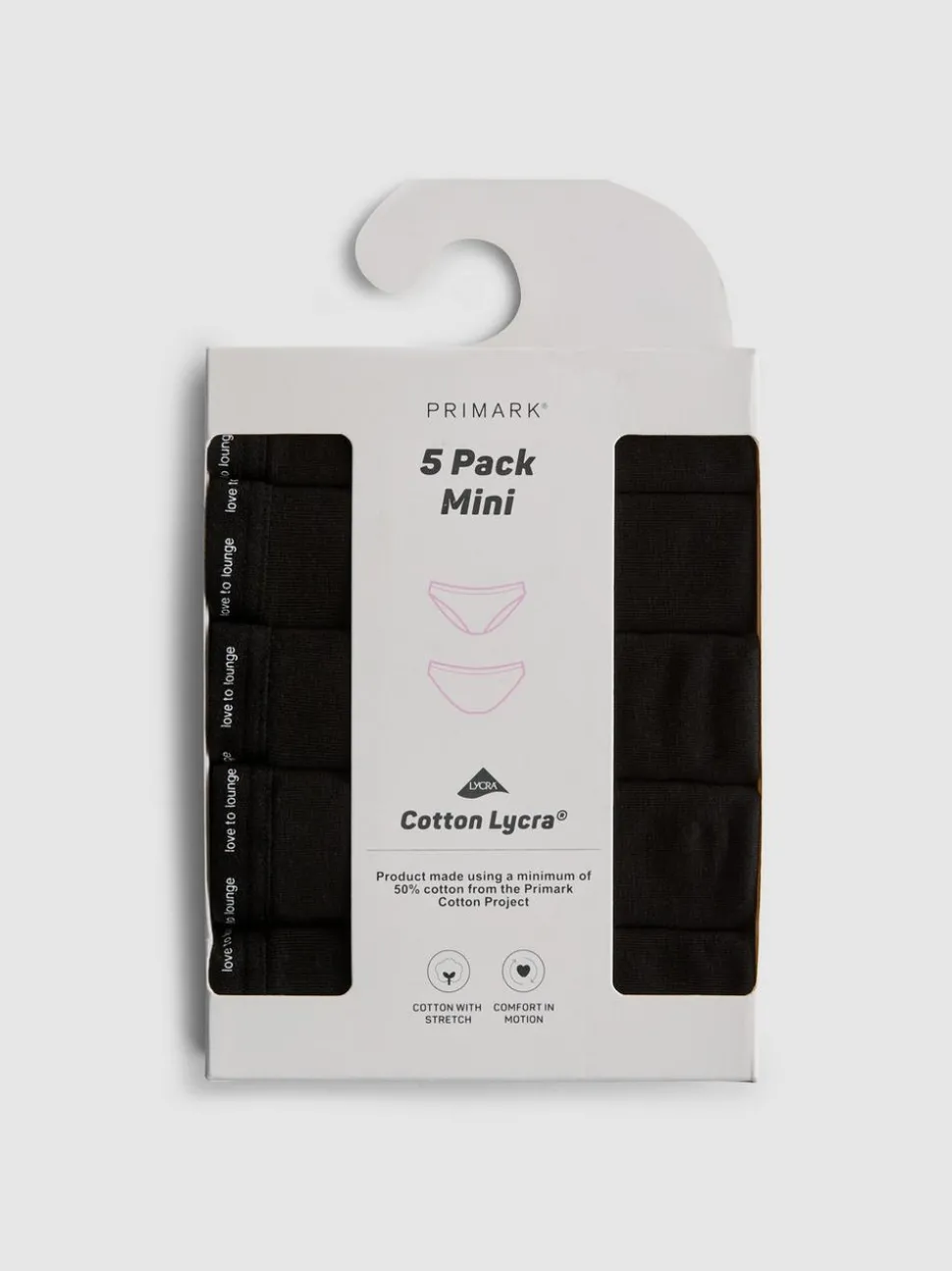 Mini-Slips mit hohem Baumwollanteil, 5er-Pack