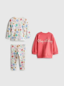 0–18 Monate | Bekleidungsset für Neugeborene mit Muster, 3-teilig
