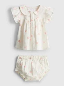 0–18 Monate | Bluse und Pluderhose mit Sterngrafik für Neugeborene