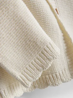 0–18 Monate | Cardigan mit Bogenkante für Neugeborene