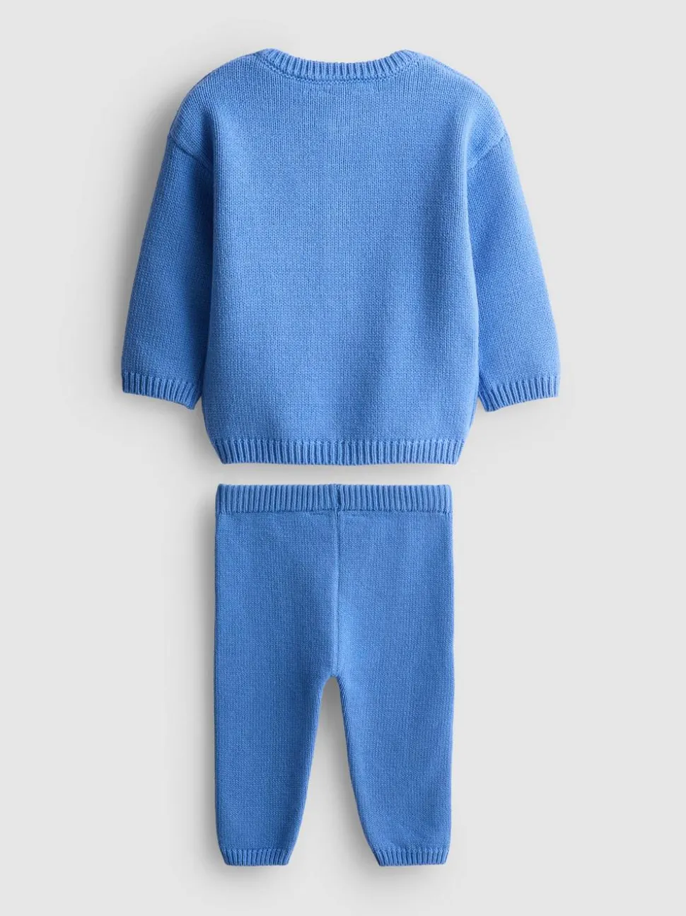 0–18 Monate | Cardigan mit Stickerei und Leggings aus reiner Baumwolle für Neugeborene