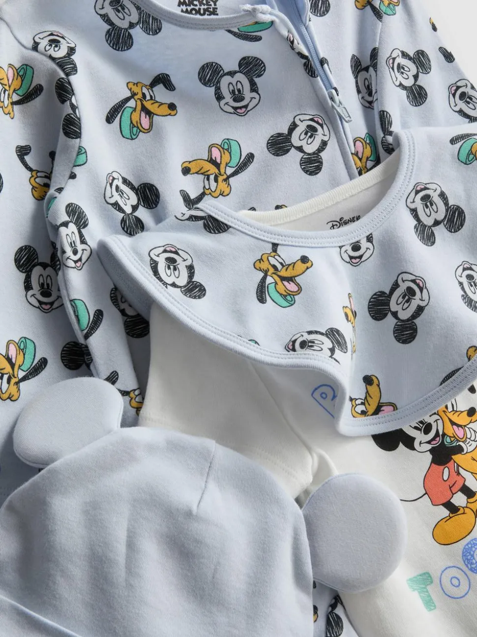 0–9 Monate | „Disney Micky Maus“ Starterset für Neugeborene, 5-teilig