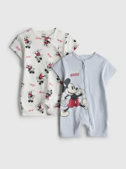 0–24 Monate | „Disney Micky Maus“ Strampler, 2er-Pack